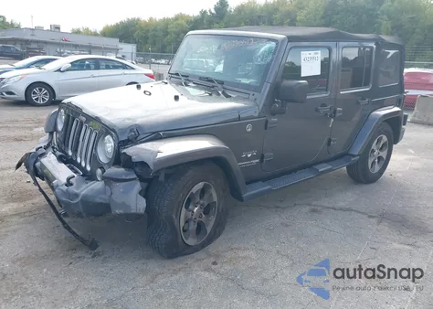 2018 Jeep Wrangler Jk Unlimited Sahara 4X4 z USA, uszkodzony, nr VIN 1C4BJWEG0JL835899
